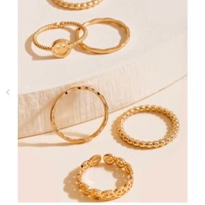 Francessca’s Gold Ring Set